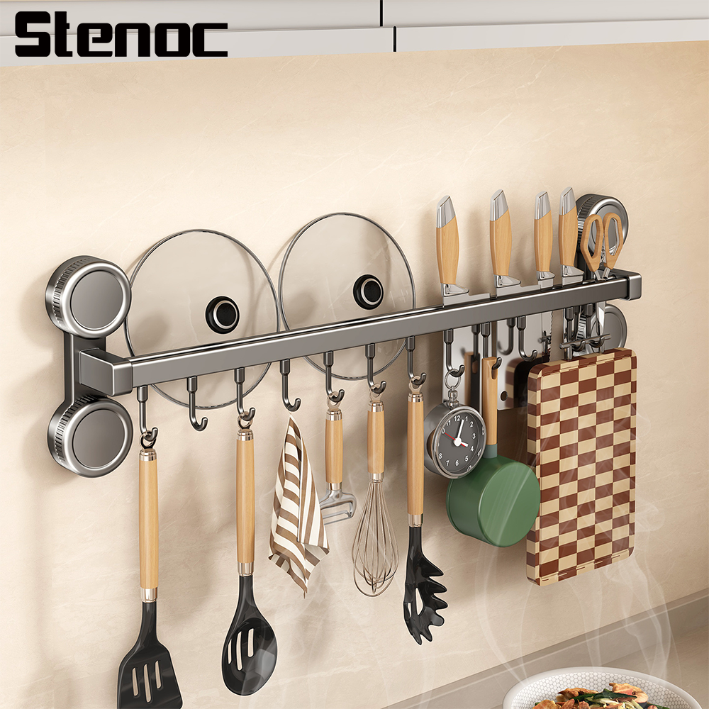Kitchen Appliances Cabinet - Suction Cup No Punching Wall Mount