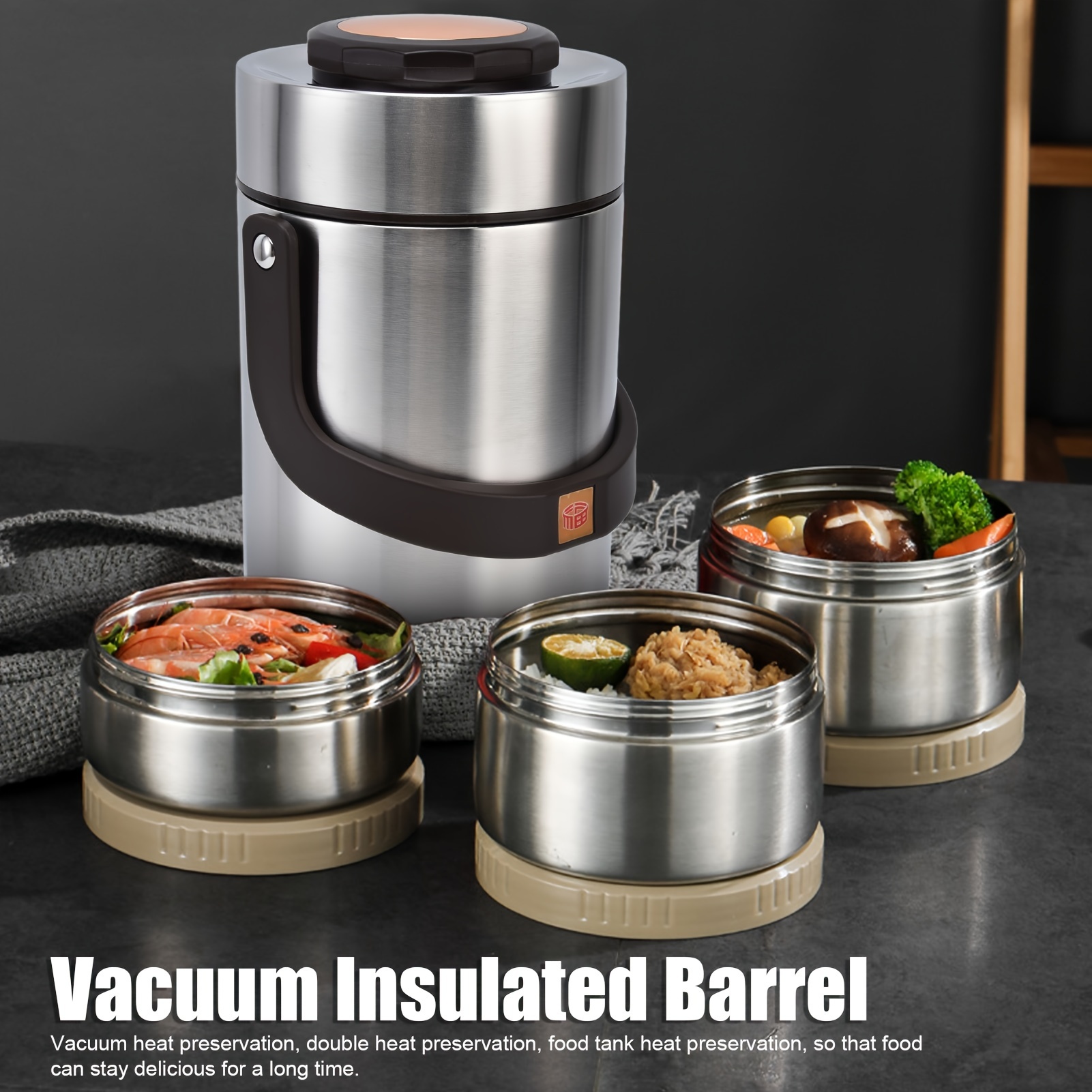 Kitchen Appliances Essentials - 3 Layer 67.63oz 304 Stainless Steel