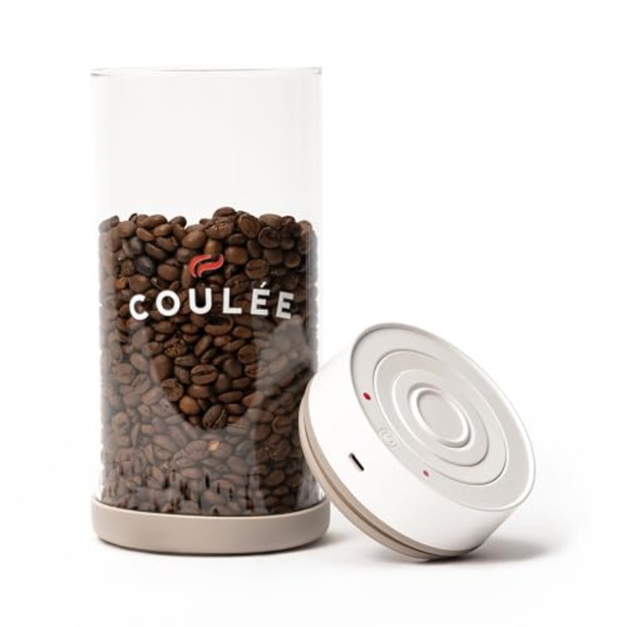 Kitchen Appliances Essentials - Coffee Rechargeable Vacuum Glass Canister Kitchen