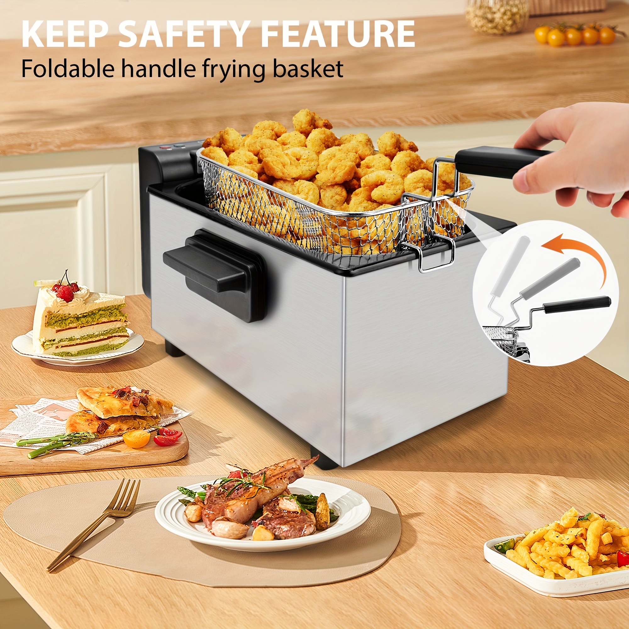 SUSTEAS Household Deep Fryer,  - Kitchen Appliances Essentials review and price