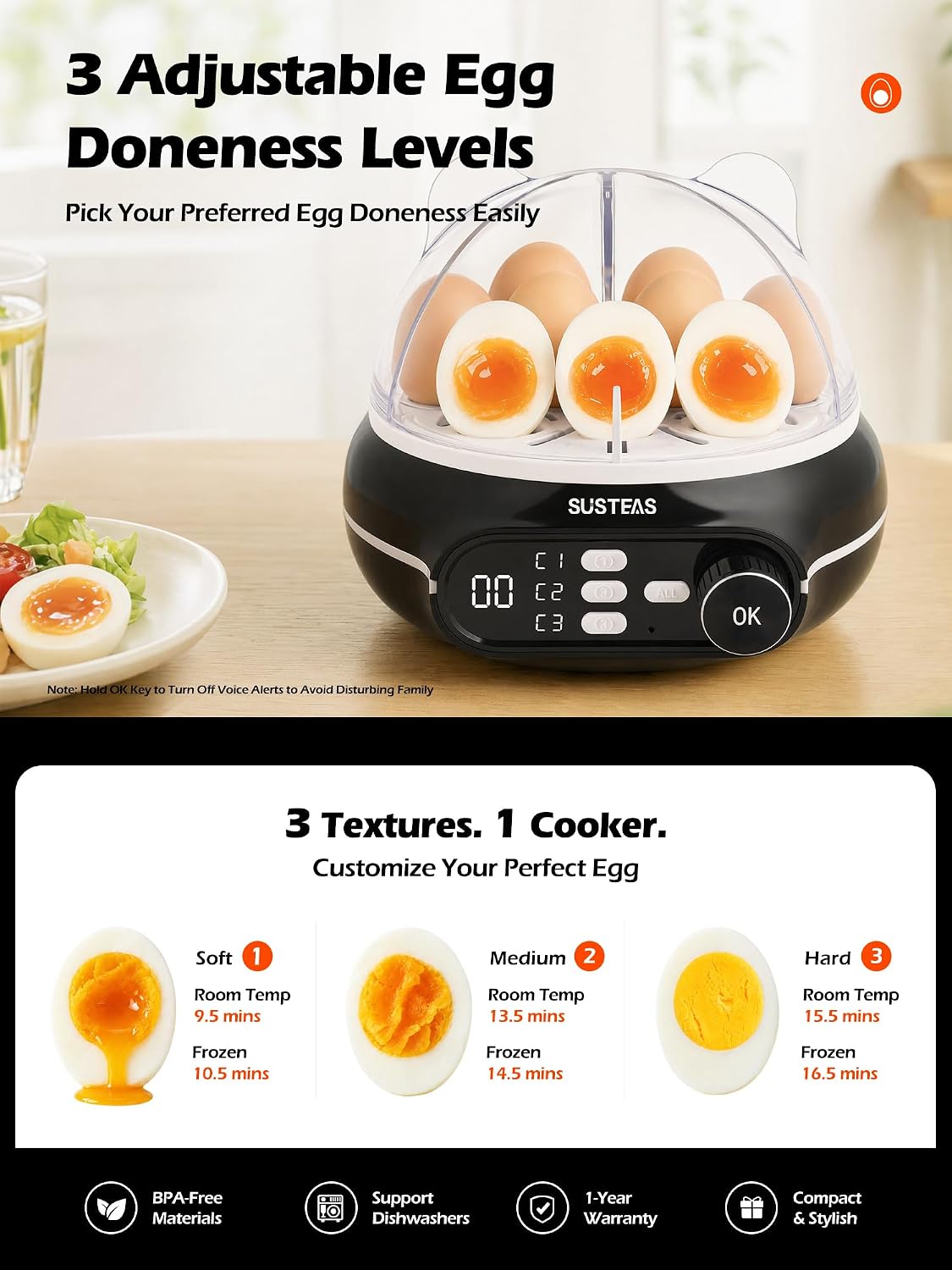 Torvani Store SUSTEAS Rapid Eg - Egg Cooker Rapid review and price