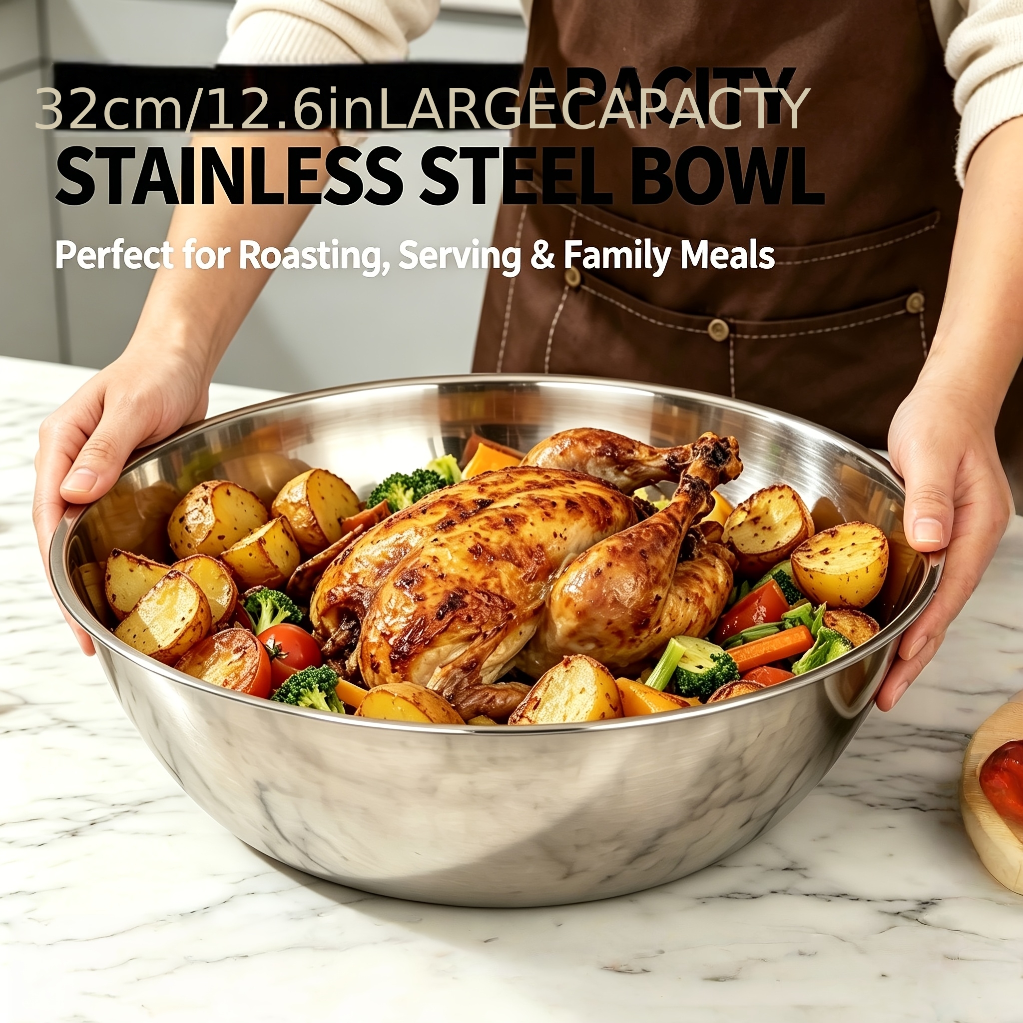 1Pcs, 32cm Stainless Steel Mix - Kitchen Appliances For Cooking review and price