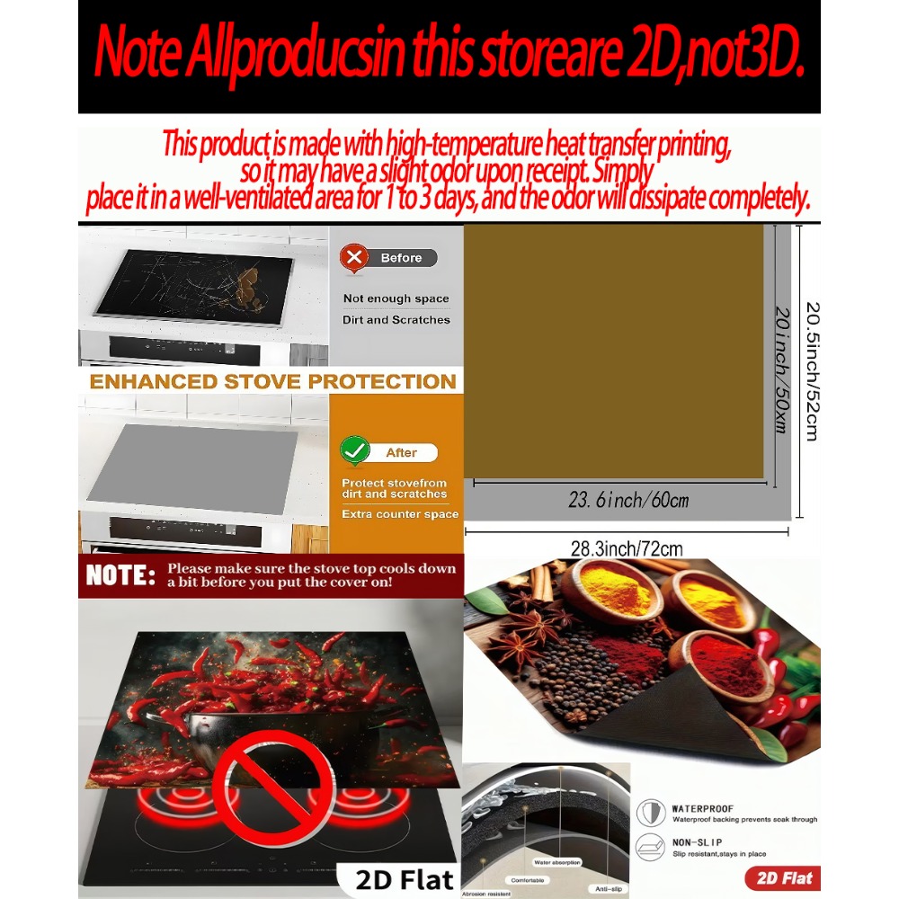Cute Chef Cat Stove Top Cover, - Kitchen Appliances Electric Stove review and price