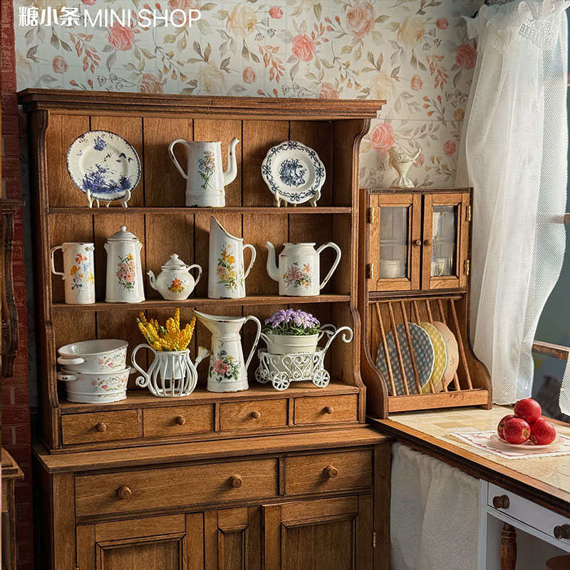 1:6 Wood Vintage Sideboard Cab - Kitchen Appliances Cabinet review and price