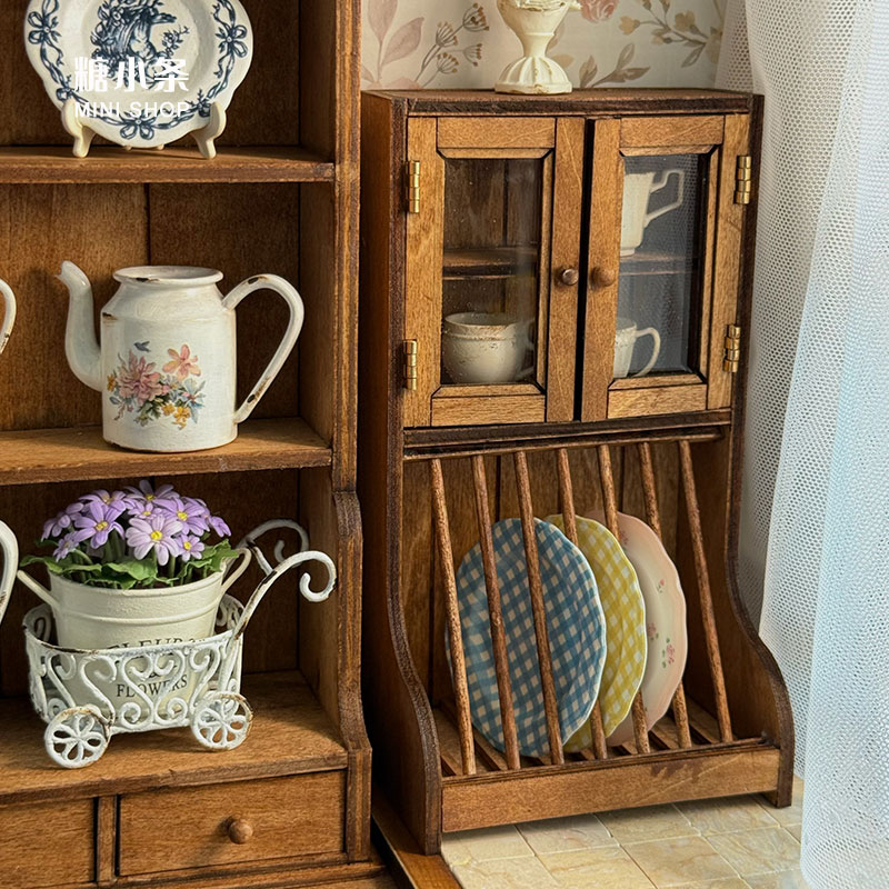 1:6 Wood Vintage Sideboard Cab - Kitchen Appliances Cabinet review and price