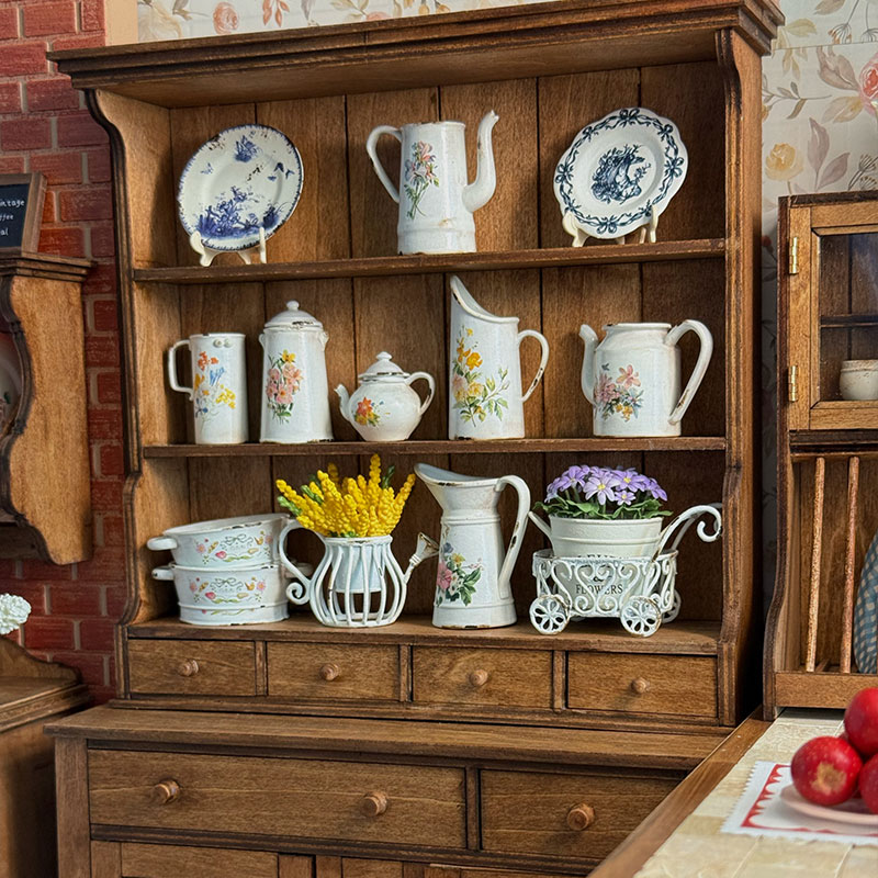 1:6 Wood Vintage Sideboard Cab - Kitchen Appliances Cabinet review and price