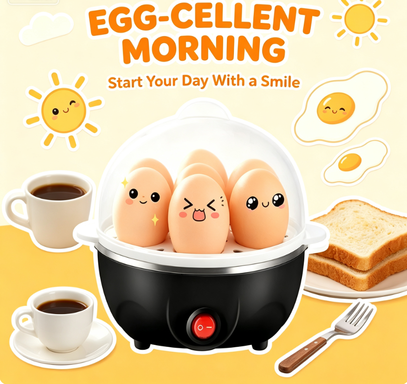7 Eggs Electric Eggs Cooker, R - Egg Cooker Rapid review and price
