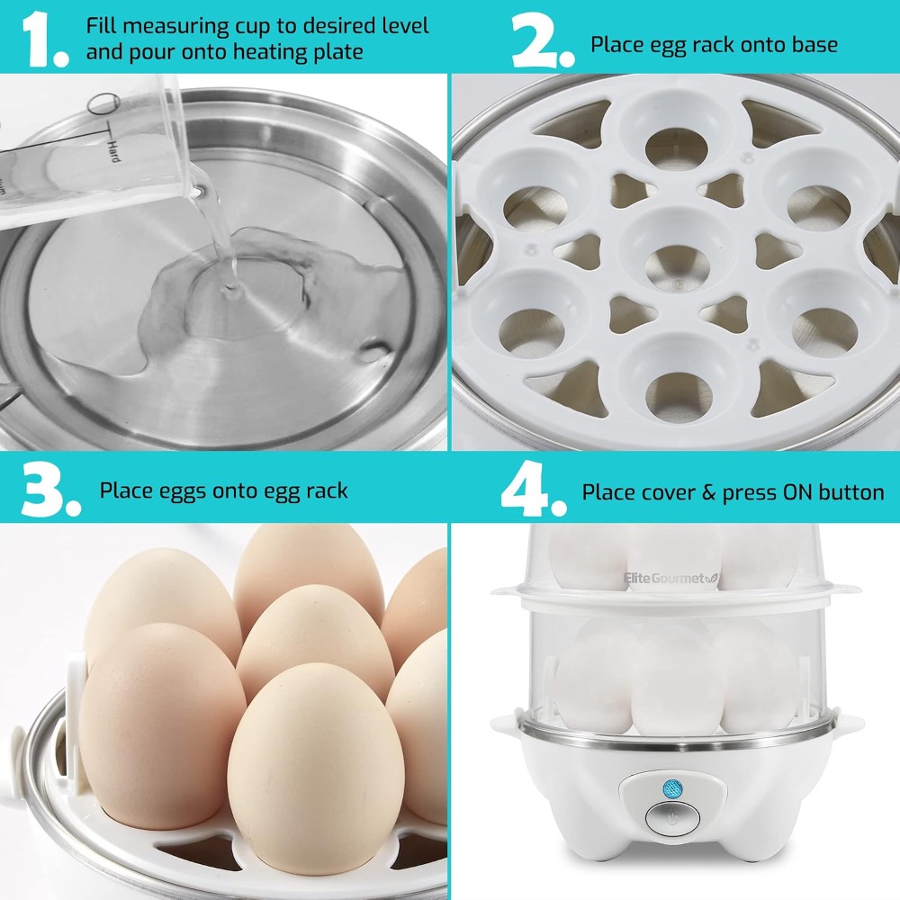 2-Tiered Rapid Egg Cooker: Poa - Egg Cooker Rapid review and price