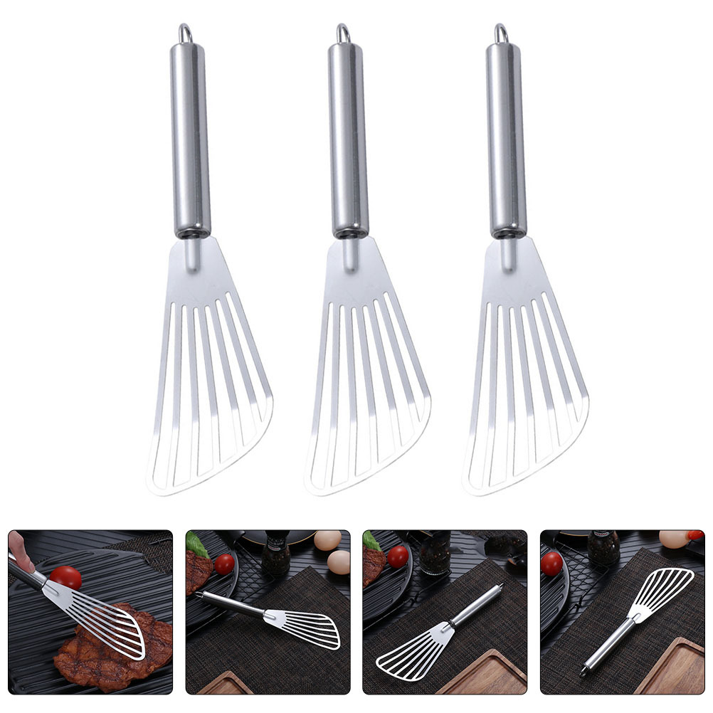 3pcs Stainless Steel Spatula F - Kitchen Appliances For Cooking review and price