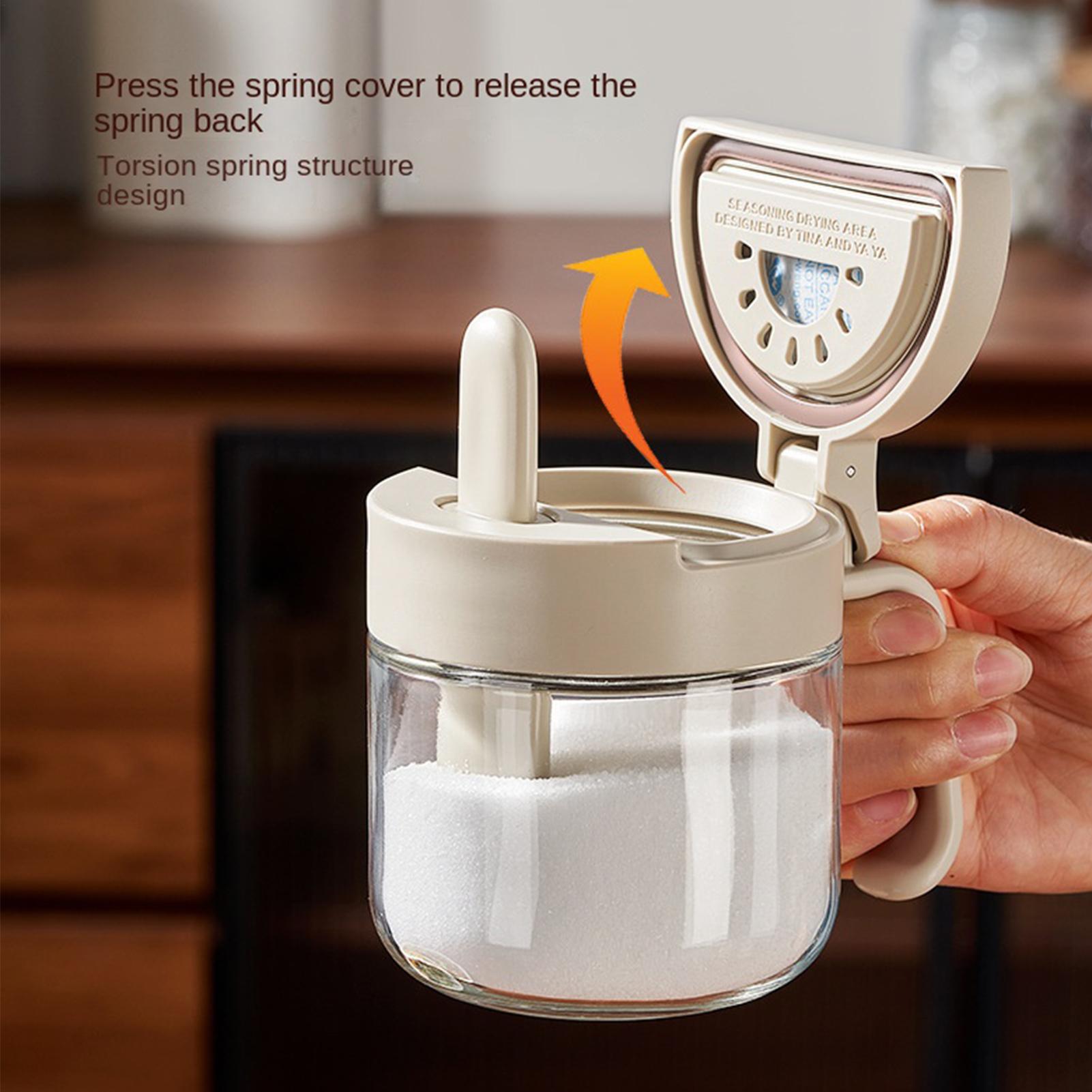 Seasoning Jar Leak-Proof Salt  - Kitchen Appliances Cabinet review and price